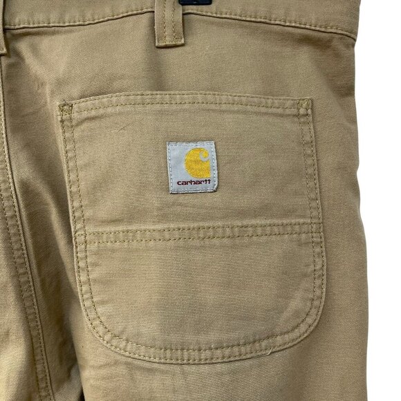 CARHARTT RUGGED FLEX STRAIGHT FIT CANVAS 5-POCKET TAPERED WORK PANT 38x34 - Picture 6 of 7